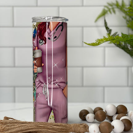 Nurse Pride 20oz Tumbler with Straw