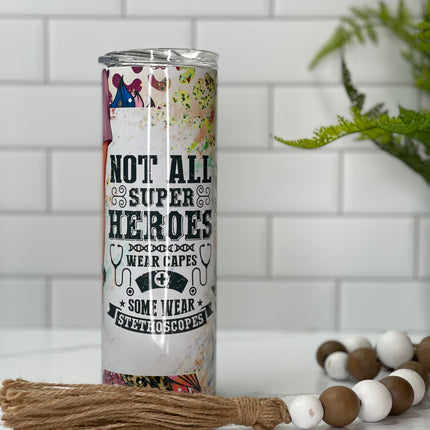 Nurse Pride 20oz Tumbler with Straw