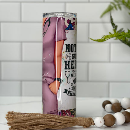 Nurse Pride 20oz Tumbler with Straw