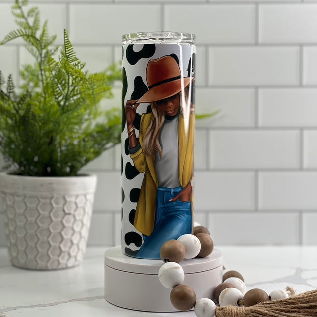 IDC, IDK, & IDGAF Custom 20oz Tumbler with Straw