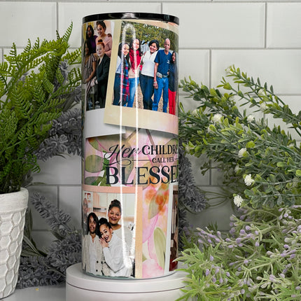 Her Children Call Her Blessed Custom 20oz Tumbler with Straw