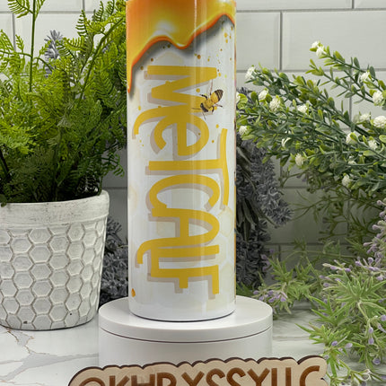 Honeybee Custom 20oz Tumbler with Straw