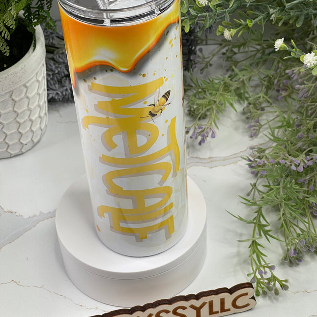 Honeybee Custom 20oz Tumbler with Straw