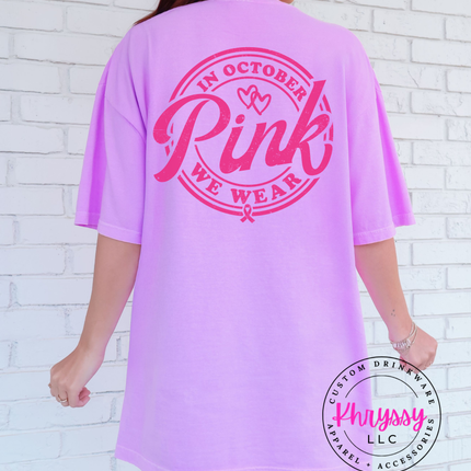Pink October Shirt ⎸ Breast Cancer Awareness T-Shirt ⎸ Unisex Graphic Tee ⎸ Trendy October Outfit ⎸ Support the Cause