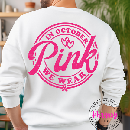 Pink October Shirt ⎸ Breast Cancer Awareness T-Shirt ⎸ Unisex Graphic Tee ⎸ Trendy October Outfit ⎸ Support the Cause