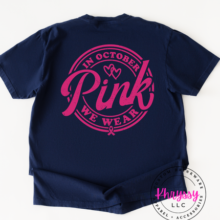 Pink October Shirt ⎸ Breast Cancer Awareness T-Shirt ⎸ Unisex Graphic Tee ⎸ Trendy October Outfit ⎸ Support the Cause