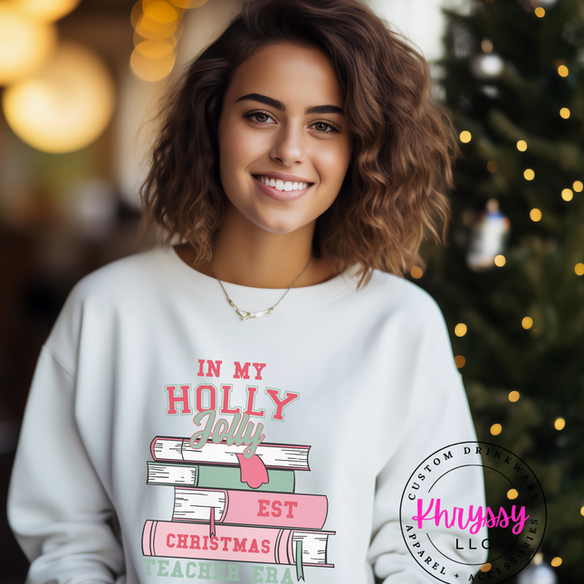 In My Holly Jolly Teacher Era Unisex Shirt