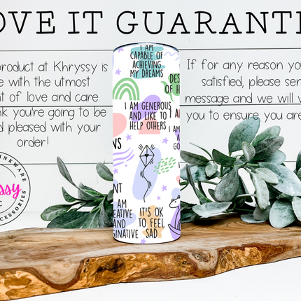 Positive Vibes Kids 20oz Tumbler with Straw