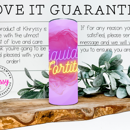 Liquid Fortitude Custom 20oz Tumbler with Straw