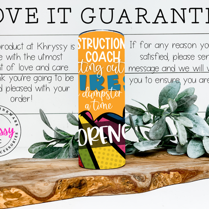 Instructional Coach Custom 20oz Tumbler with Straw