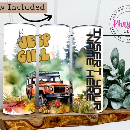 Trailblazing Diva 20oz Tumbler with Straw