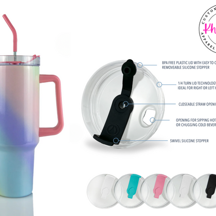 Create Your Own Custom 40oz Tumbler with Metal Straw