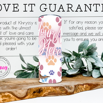 Chihuahua Name Personalization 20/30oz Tumbler with Straw