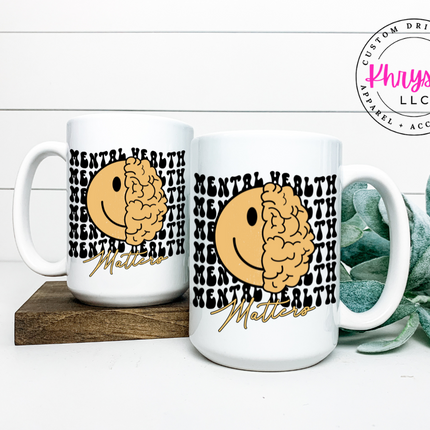 Mental Health Matters 15oz Coffee Mug