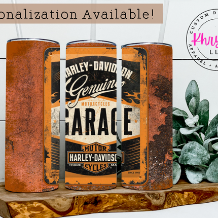 Motorcycle Shop 20oz Tumbler with Straw