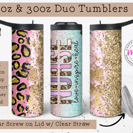 Nurse Appreciation 20oz Tumbler with Straw