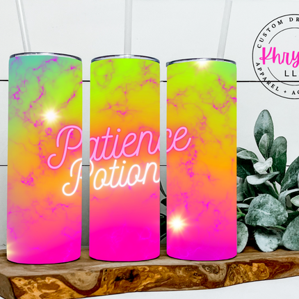 Patience Potion Custom 20/30oz Tumbler with Straw