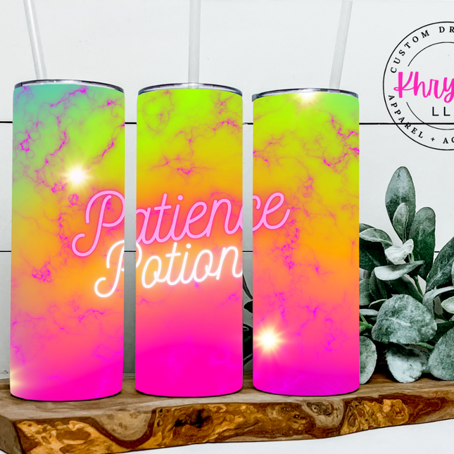 Patience Potion Custom 20/30oz Tumbler with Straw