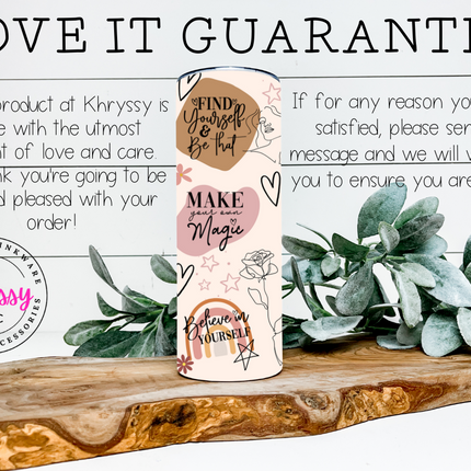 Serenity Affirmation 20oz Tumbler with Straw