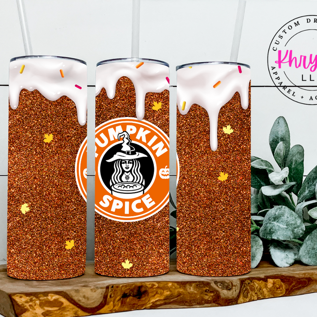 Pumpkin Spice with Sprinkles 20oz Tumbler with Straw