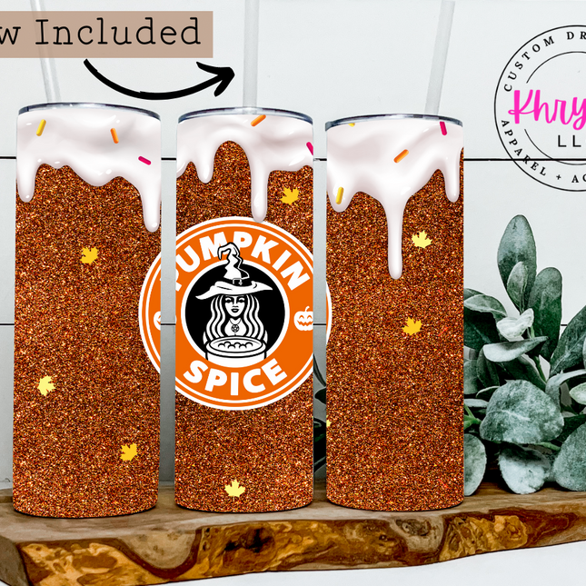 Pumpkin Spice with Sprinkles 20oz Tumbler with Straw