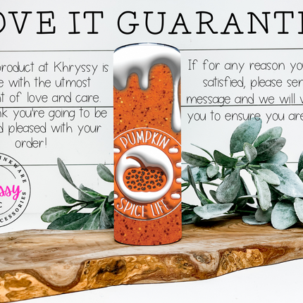 Autumn Bliss 20oz Pumpkin Spice Tumbler with Straw