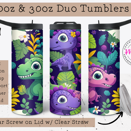 Roar in Style 20oz Tumbler with Straw