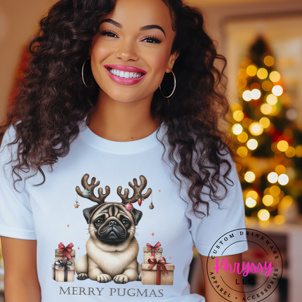 Unisex Christmas Pug Shirt