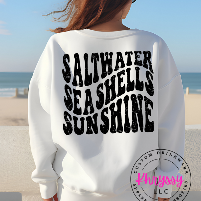 Saltwater Seashells Sunshine Unisex Shirt - Beach Vibes All Day!