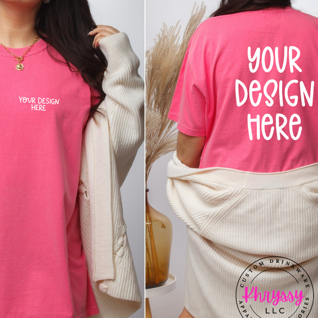 Adult Comfort Colors Custom Canvas Print- Express Your Unique Style