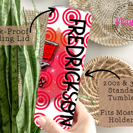 Sips & Trips Custom Personalized 20oz Tumbler with Straw