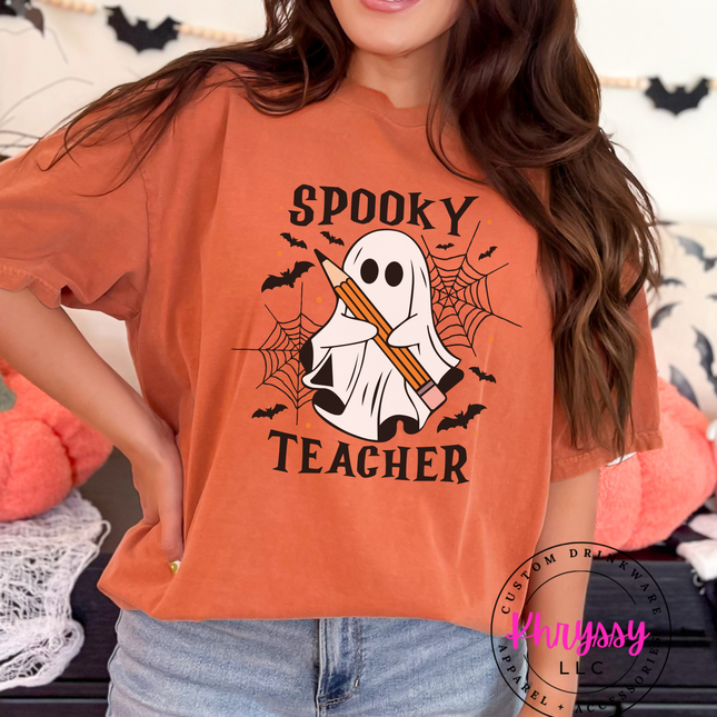 Spooky Teacher Ghost Unisex Shirt