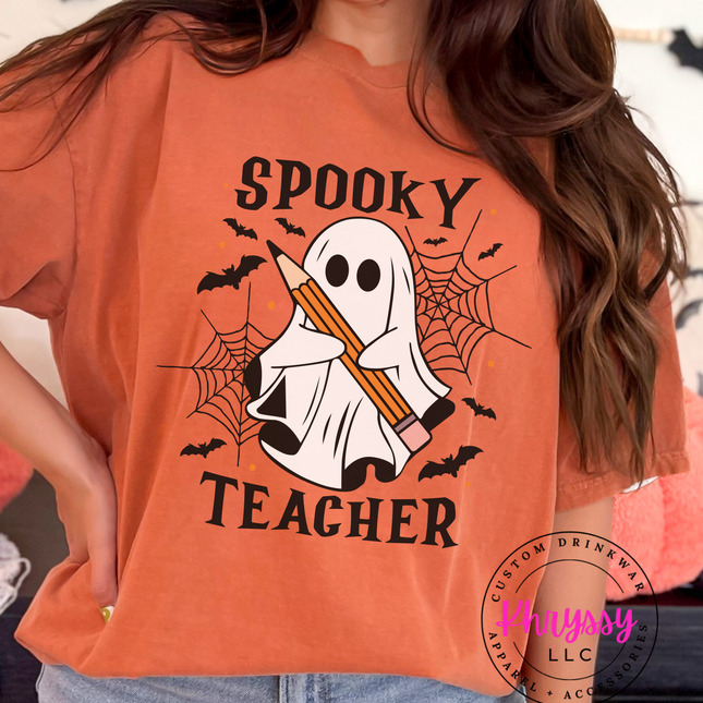 Spooky Teacher Ghost Unisex Shirt