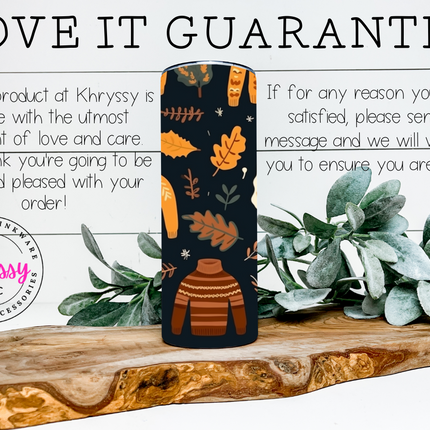 Cozy Comfort 20oz Sweater Weather Tumbler with Straw