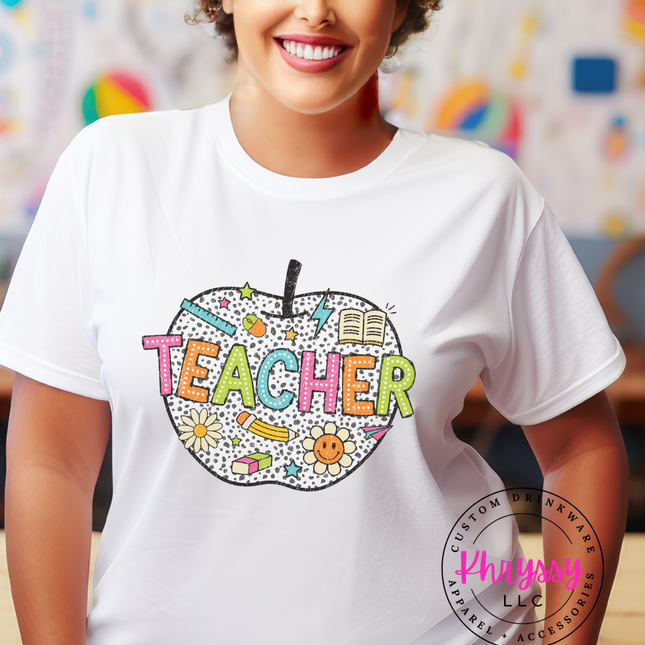 Apple Teacher Graphic Unisex Shirt