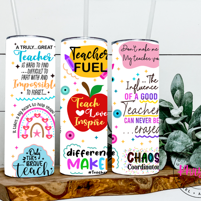 20oz Tumbler Teacher Fuel Gift Set