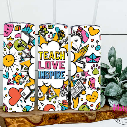A Teacher's Mantra Gift Set: Teach · Love · Inspire