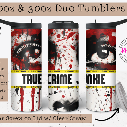 Eyes for True Crime 20oz Tumbler with Straw