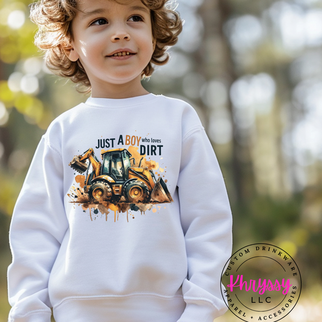 Just a Boy Who Loves Dirt Unisex Shirt