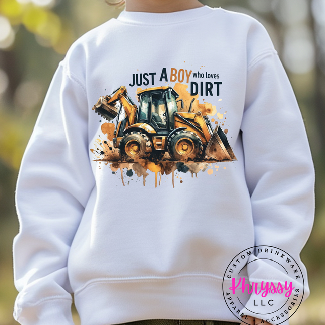 Just a Boy Who Loves Dirt Unisex Shirt