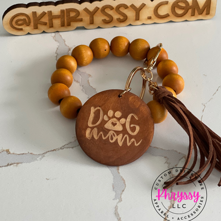 Dog Mom Keychain Wristlet