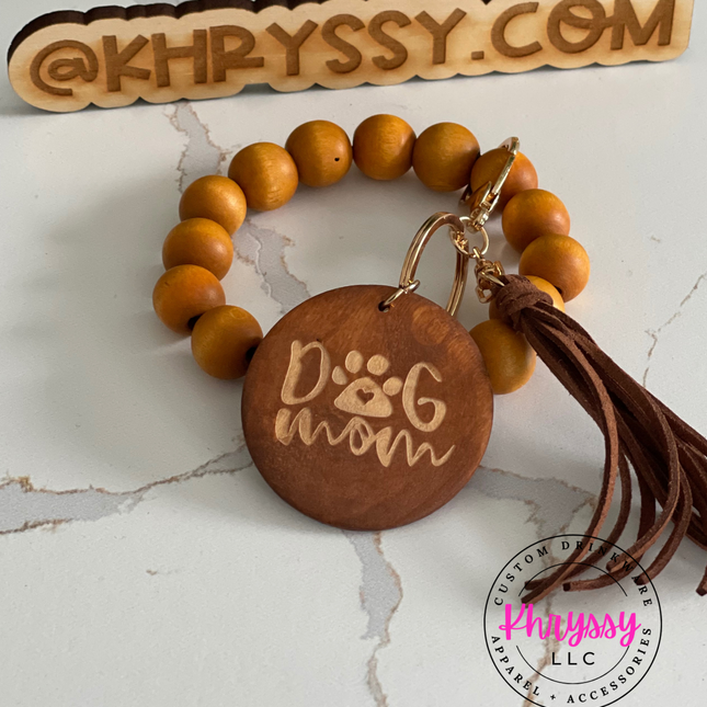 Dog Mom Keychain Wristlet