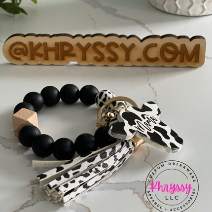 Mama Cow Keychain Wristlet