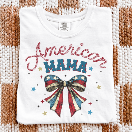 American Mama — Vintage Patriotic Bow Statement