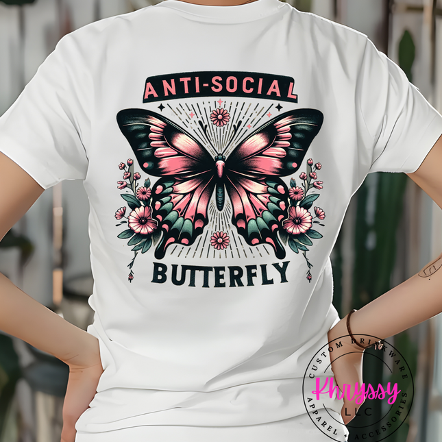 Anti-Social Butterfly Unisex Shirt