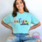 Colorful advocacy graphic tee in Chalky Mint, soft and comfortable.