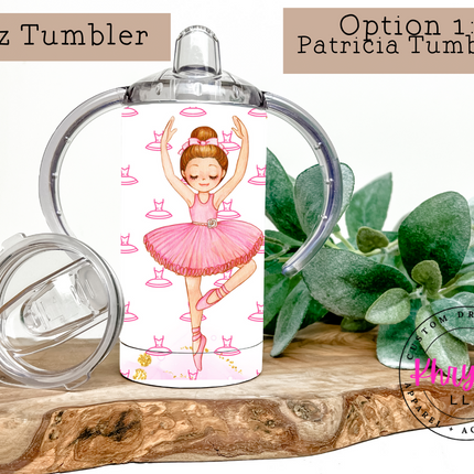 Ballerina 120z or 20oz Tumbler with Straw