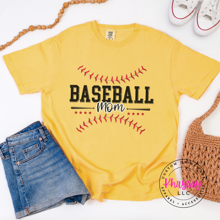 Baseball Mom Stitch Letter Style Women's Baseball Mom Gift Bleacher Life Look