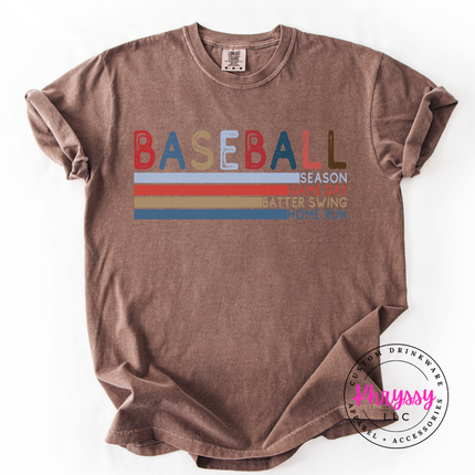 Baseball Retro Stripes Classic Unisex Fan Style Retro Baseball Gift Game Day Statement Look