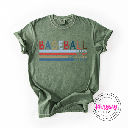 Baseball Retro Stripes Classic Unisex Fan Style Retro Baseball Gift Game Day Statement Look